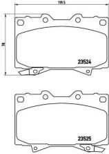 Brembo P 83 048 - Brzdové platničky -