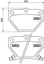 Brembo P 83 052 - Brzdové platničky -