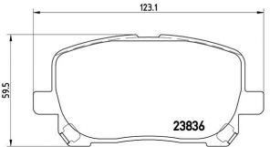 Brembo P 83 061 - Brzdové platničky -