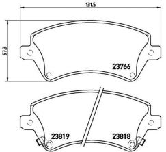 Brembo P 83 064 - Brzdové platničky -