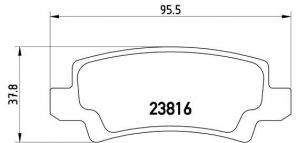 Brembo P 83 065 - Brzdové platničky -