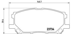 Brembo P 83 067 - Brzdové platničky -