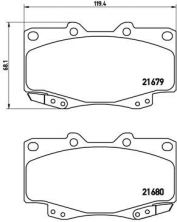 Brembo P 83 069 - Brzdové platničky -