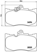 Brembo P 83 072 - Brzdové platničky -