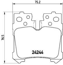 Brembo P 83 076 - Brzdové platničky -