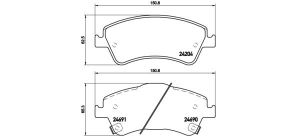 Brembo P 83 081 - Brzdové platničky -