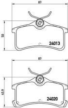 Brembo P 83 084 - Brzdové platničky -