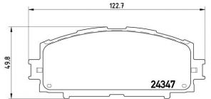 Brembo P 83 086 - Brzdové platničky -