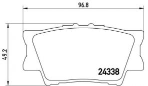 Brembo P 83 089 - Brzdové platničky -