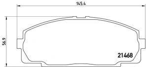 Brembo P 83 092 - Brzdové platničky -