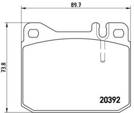 Brembo P 85 007 - Brzdové platničky -