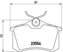 Brembo P 85 017 - Brzdové platničky -