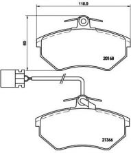 Brembo P 85 034 - Brzdové platničky -