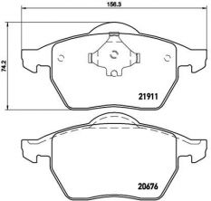 Brembo P 85 035 - Brzdové platničky -