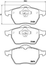 Brembo P 85 036 - Brzdové platničky -
