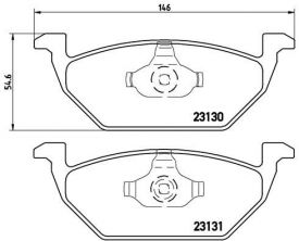Brembo P 85 041 - Brzdové platničky -