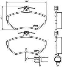 Brembo P 85 044 - Brzdové platničky -