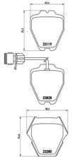 Brembo P 85 054 - Brzdové platničky -