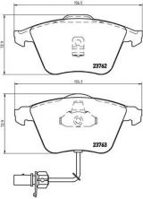 Brembo P 85 056 - Brzdové platničky -
