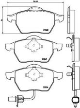 Brembo P 85 060 - Brzdové platničky -