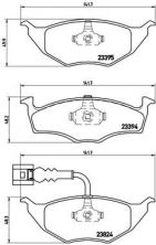 Brembo P 85 063 - Brzdové platničky -