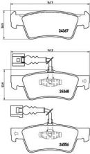 Brembo P 85 068 - Brzdové platničky -