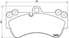 Brembo P 85 069 - Brzdové platničky -