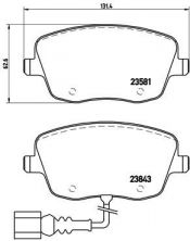 Brembo P 85 077 - Brzdové platničky -