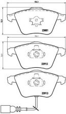 Brembo P 85 079 - Brzdové platničky -