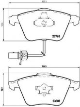 Brembo P 85 084 - Brzdové platničky -