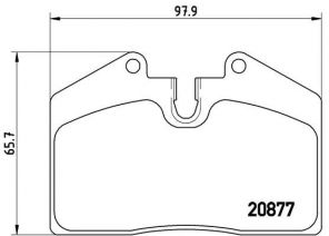 Brembo P 85 094 - Brzdové platničky -