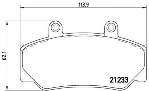 Brembo P 86 006 - Brzdové platničky -