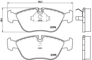 Brembo P 86 013 - Brzdové platničky -