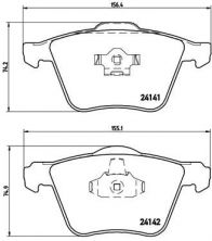 Brembo P 86 018 - Brzdové platničky -