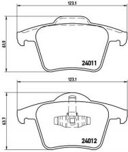 Brembo P 86 019 - Brzdové platničky -
