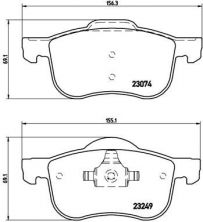 Brembo P 86 020 - Brzdové platničky -
