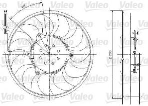 Valeo 696018 - Ventilátor motora -