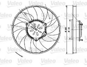 Valeo 696082 - Ventilátor motora -