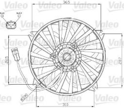 Valeo 696174 - Ventilátor motora -