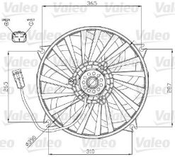 Valeo 696177 - Ventilátor motora -