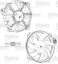 Valeo 696229 - Ventilátor motora -
