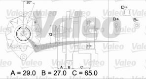Valeo 433464 - Alternátor -