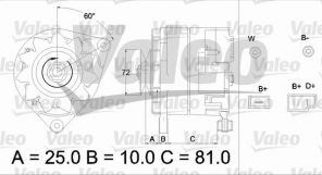 Valeo 433486 - Alternátor -