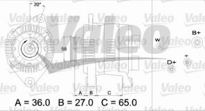 Valeo 436284 - Alternátor -