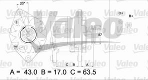 Valeo 436587 - Alternátor -