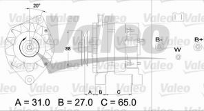 Valeo 436651 - Alternátor -