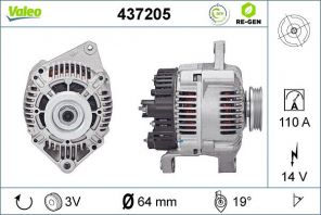 Valeo 437205 - Alternátor -