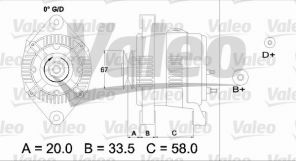 Valeo 437207 - Alternátor -