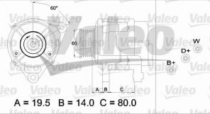 Valeo 437383 - Alternátor -