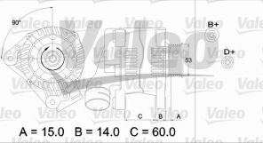 Valeo 437384 - Alternátor -